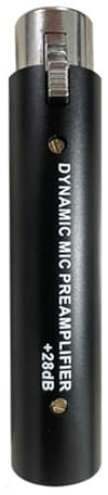 SHOOYIO HD1 Portable Microphone Amplifier Dynamic Mic Preamplifier 20Hz-20KHz Frequency with 28dB Increase 135Ω Impedance