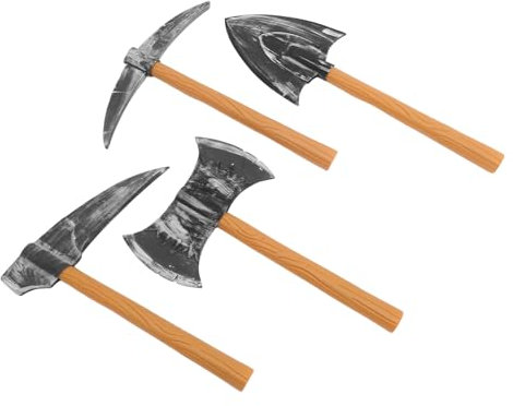 WESIEVYA 4 Stück Zwergen Spitzhacke Aus Schaumstoff Leicht Sicher Für Kinder Halloween Cosplay Requisiten Bühnen Und Partyzubehör