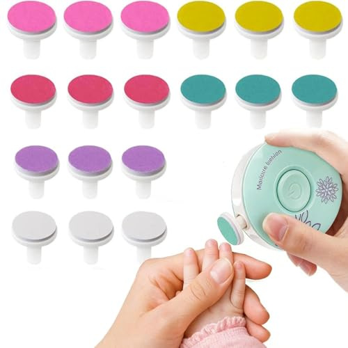 Utensili Elettrici Lima per Unghie 18 Teste Tagliaunghie Bambini cabezales de lijado lima de uñas eléctrica juego de cuidado para niños accesorios eléctricos profesionales cortaúñas
