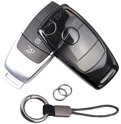 ARYIMYDP Autoschlüssel Hülle für Mercedes A-Klasse, C-Klasse, E-Klasse und GLC, GLE, Hochwertiges TPU Material, Weich und Leicht, Kratzfester Schutz, Vollständige Abdeckung, Ohne Signalverlust