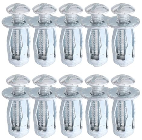 Alipis 50 Piezas Tornillos de Expansión con Tuerca Pétalo de Acero al Carbono para Pared Fijación Rápida y Resistente para Reparaciones y Montajes Hogar