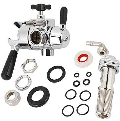 Grifo de llenado de botellas de cerveza de acero inoxidable, grifo de cerveza profesional para elaboración de cerveza, herramienta dispensadora de cerveza desespumante con (Calibre 28mm)