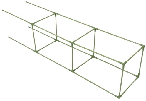 DECHOUS Tomaten Rankgerüst aus Fiberglas Quadratisches Klettergerüst 27X123cm Wetterbeständig Gurkenstütze für Gemüse und Obstgarten Stabiles Pflanzenstützsystem für Balkon und