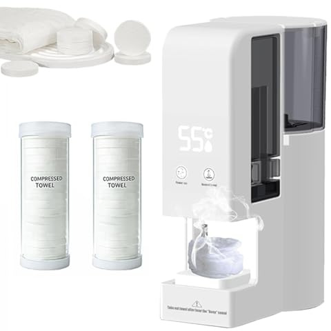 Dispenser di asciugamani caldi per il viso, riscaldamento rapido in 5 secondi, temperatura costante 55°C, avvisi vocali intelligenti, per spa domestica, cura della pelle e pulizia quotidiana