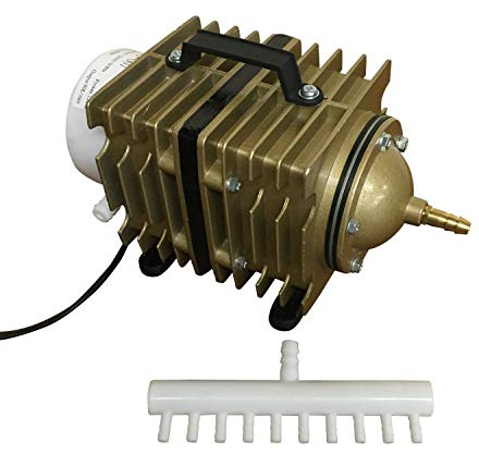 Finest-Filters Pond Air Pump Koi Fish Pond Hydroponic Piston Compressor Fish Tank Aquarium 20-90l/m (90 Litres/Min)
