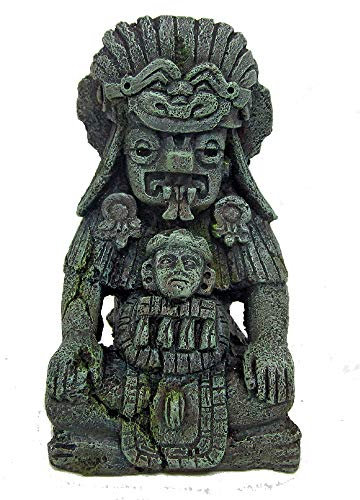 Wave Amtra Maya-Statue - Kunstharz-Aquarium-Dekoration, 14 cm