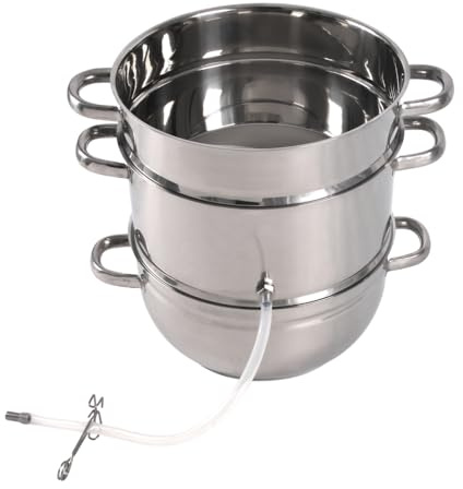 Kitchen Crop Little Creek Stainless Steel Water Distiller, 2 Gallon Capacity, Works on all Stovetops, Double Boiler, Render Lard & Tallow