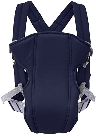 Babytrage Rucksack Neugeborene Wickel Sling Seat Säugling Atmungsaktive Vordere Rücken Tragegeschenk für Neue Mutter und Nerborn(Navy blau)