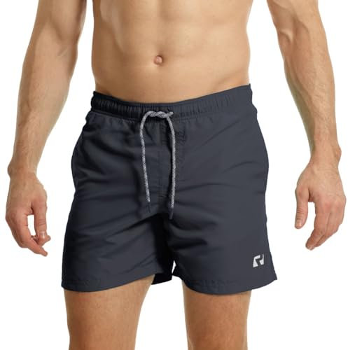 RIPT Essentials Bañador para hombre Shorts de Baño con Protección Solar UV 50 de Secado Rápido, Marina, M