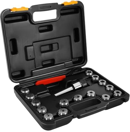 ER32 Collet Set MK3/M12 Collet Chuck 2-20mm Wrench with Case for CNC Industrial Milling Machines