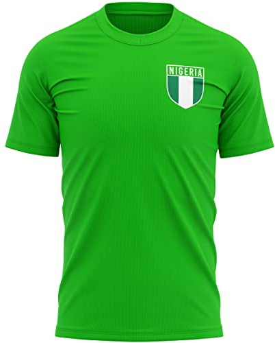 Purple Print House Nigeria Shirts for Men, Nigeria Flag Badge Retro T Shirt, Football Country Africa 2022 Supporters Gifts for Him or Her, 2024 World Tournament Footy Soccer Top