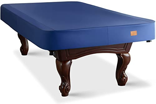BEARCOVER Robuste Abdeckung für Billardtisch, Kunstleder, wasserdicht und reißfest, für Billardtisch, 2,2 m, 10 Farben erhältlich, 1,8 m, Blau