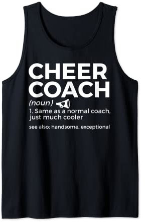 Lustiger Cheer Coach Definition Cheerleading Tank Top