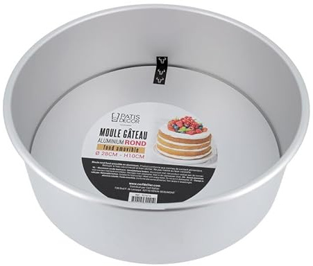 Moule à gâteau rond fond amovible H 10 cm Ø 28 cm