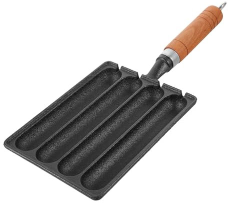 GOOHOCHY Iron Sausage Pot Grilled Sausage Cooking Pan Serving Pan for DIY Handmade Supply Tool BBQ DIY Accessory BBQ Supply