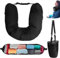 Cojín cervical de viaje, resistente al agua, rellenable, cojín de viaje, cojín de viaje, para rellenar, ropa rellenable, para tren, coche, oficina, camping, gadgets de viaje (sin relleno)