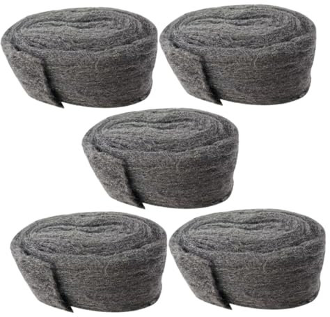 HEALLILY 5pcs Steel Wool Rodent Mesh Rodent Barrier Garage Door Seal Replacement Wool for Mouse Hole Filler Garage Door Replacement Seal Rodent Guard Mesh