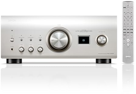 Denon PMA-3000NE - Amplificador Integrado (80 W x 2 Canales), Plateado, Amplificador estéreo versátil con procesamiento Ultra AL32 de 7ª generación, preamplificador Phono MM/MC, Modo analógico Puro