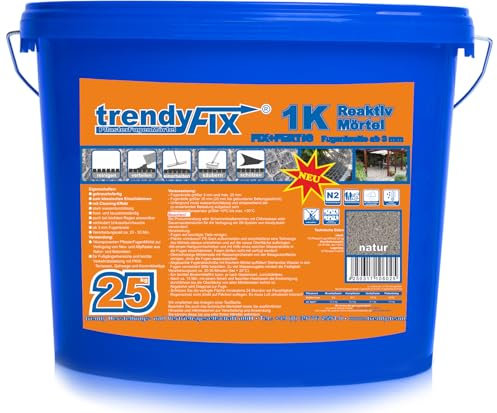 Mortero para juntas de pavimentación trendyFIX+listo para juntas sin malas hierbas, 25 kg (natural), mortero reactivo listo para usar