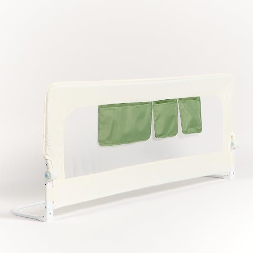 SecuraBaby Barrera Seguridad Niños Cama, 150cm de Largo, Barandilla Cama Niño, Barrera Cama Niños, Barandilla Cama, Barrera Cama Bebe, Baranda Cama Niños