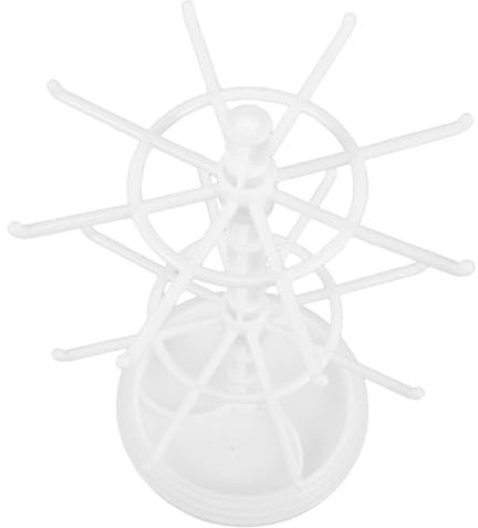 WRITWAA 2schicht Rotierender Schmuckdisplay-ständer Für Ohrringe Und Kompakter Organizer Für Haarschmuck Und Kleine Accessoires Drehbar Und Leicht Aufzubauen