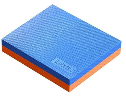 HAPBEAR Exercise Balance Pad - 15x12 Non-Slip Textured Bottom Stability Training Mat - 2.25 Thick Soft Cushioned Foam for Adults, Physical Therapy, Core Training & Home Workouts - Blue