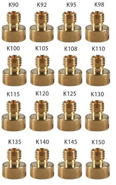DIGNIFE Ferramenta Marina, Getto Principale carburatore filettato da 5 mm (16 Pezzi/Confezione) for ugelli iniettori carburatore 125cc-250cc 5 (Set)