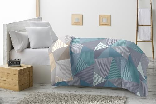 Miracle Home. Edredón nórdico Reversible Anna de Microfibra 360gr/m², Suave y Transpirable Ideal para Invierno, otoño y Primavera. 180X260. Cama 90.