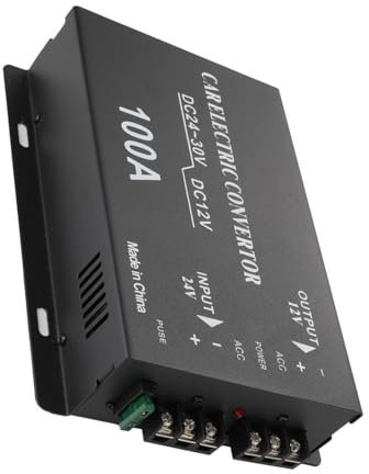 Qsvbeeqj Professionale 800 W, motore automobilistico 12 V ± 0 5 V, uscita stabile in protezione da sovraccarico, per modifica del veicolo, stabilizzatore di tensione di protezione da sovraccarico