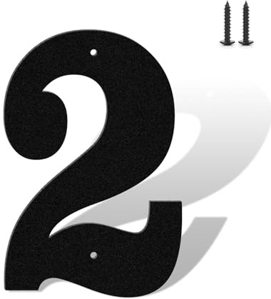 Numeri civici da 20,3 cm, colore nero opaco, antiruggine, in metallo resistente, per casa, resistenti alle intemperie, numeri da 0 a 9 e lettere A-Z in metallo per esterni, set completo per porte