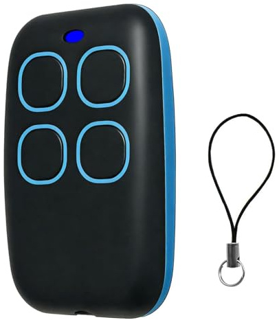 Télécommande Universelle Portail 4 en 1 – Télécommande Programmable Bip Duplicateur pour Volet Roulant, Porte de Garage,Compatible Fréquences 250-915 MHz, Code Roulant et Fixe-bleu