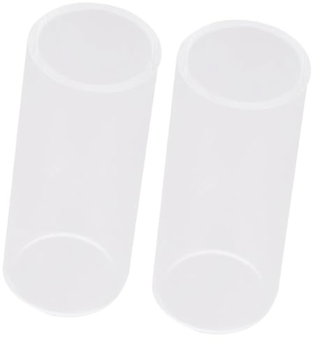 STOBAZA Glass Guitar Slides Bottleneck Slide Size 5.1x2.2x2.2cm 2pcs Sustain Bright Sound for Guitar Lovers and Professional Players