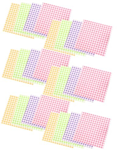 Papier Cuisson Alimentaire Quadrillé 400 Pièces Bois Pâte Sandwich | Feuilles Résistantes aux Graisses, Effet Rétro, Usage Pique-niques et Traiteur, Format 7 Pouces