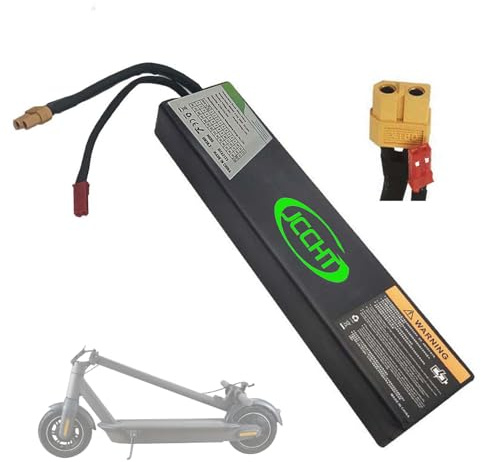 JCCHT Batería de Repuesto para Patinete eléctrico de 36 V, 6 Ah/7,5 Ah/7,8 Ah/8,7 Ah, de Iones de Litio, integrada para Motor de 0 a 313 W con Conector JST + XT60.,36v6ah