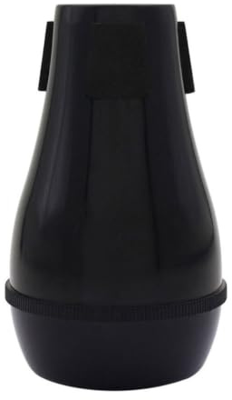 Trombone Mute ABS Plastic Silent Practice Accessory for Trombone Black | Easy to Install, Sound Attenuation, Portable Design, Suitable for Tenor and Bass Playing Sessions Random Color