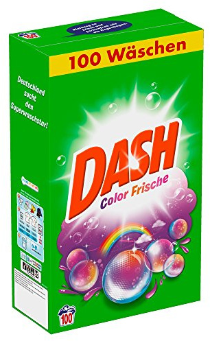 Dash Colorwaschmittel Pulver Color Frische, 6,5 kg - 100 Waschladungen, 1er Pack (1 x 6,5 kg)