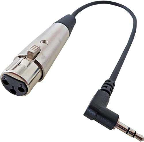 keepdrum MC-025 XJ Audio Cable 0.3 m XLR Female TRS 3.5 mm Mini Jack for DV Cameras Microphone Cable
