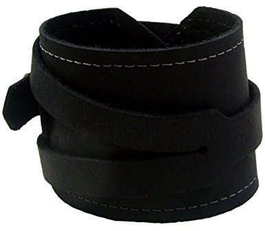 Lederarmband Classic Farbe schwarz Armband Echtleder