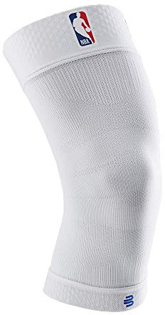 BAUERFEIND Kniebandage Sports Compression Knee Support NBA, 1 Unisex Sportkniebandage für Ballsportarten, Basketball Knie-Bandage NBA-Logo