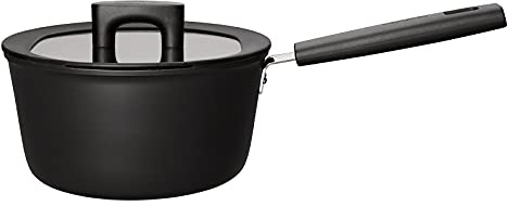 Fiskars Stieltopf mit Deckel, Füllmenge: 2,5 Liter, Für alle Kochfelder geeignet, Aluminium/Kunststoff, Kratzfest, Antihaftbeschichtung, Hard Face, 1052235