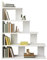 DECOROTIKA Echo, libreria, libreria a 5 livelli, altezza 120 cm, stile moderno a scala, per soggiorno, scaffale, casa, ufficio, camera da letto e sala studio, bianco