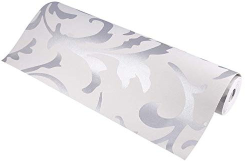 Cocoarm papel y pintado no tejido 3D, papel pintado autoadhesivo impermeable resistente a la humedad, 1 rollo de lujo para dormitorio, salón, fondo de TV x 10 m