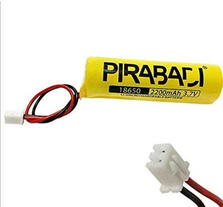 Pile Rechargeable 2200mAh 3.7V Batterie Rechargeable avec Prise CONNECTEUR | Batterie Haute CAPACITÉ pour Lampe Torche Lampe Frontale LED TÉLÉCOMMANDE Jouet Voiture TÉLÉCOMMANDÉE DIY RC Panneau
