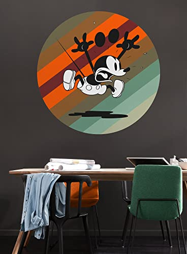 Komar Vlies Fototapete selbstklebend - Mickey Mouse up and away - Größe 125 x 125 cm (Breite x Höhe) - Disney, Kinderzimmer, Kindertapete, Tapete, Wandtattoo