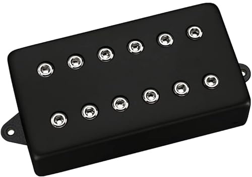 DiMarzio DP245FKK+N Dominion Bridge Humbucker, E-Gitarren Tonabnehmer, Schwarz Metal Cover