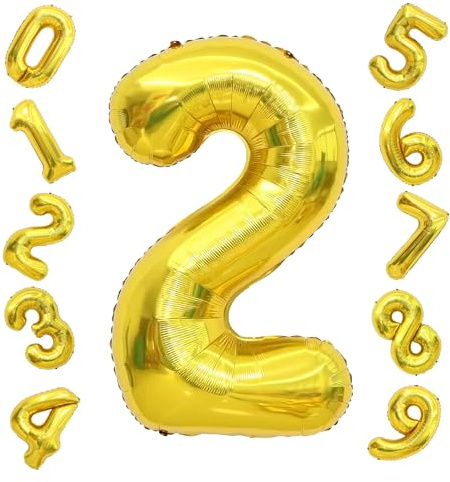 Zahlen Luftballon Geburtstag Folienballon dekoration geburtstag 2 jahre Goldene geburtstag deko Helium Ballons luftballon zahlen ballon für Geburtstagsparty Deko, Betriebsversammlungen