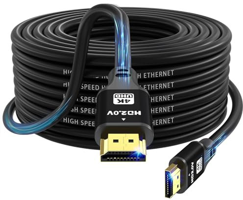 charlore HDMI Cable 20m, 4K@60Hz 18Gbps High Speed HDMI 2.0 Cord, Ultra HD,Video 4K,1080p,3D,Arc, HDR Compatible with Blu-Ray,Roku TV,PS5,HDTV,Laptop ect