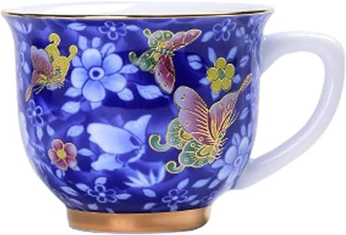Chinesische traditionelle Teetasse, Keramik Kungfu Teetassen, China Porzellan Teeschale Handwerk Geschenk Tassen Tee-Sets 2021, A