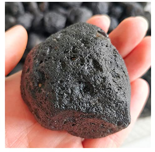 HEARSO Especímenes de meteorito translúcido Crudo Natural Colección de Piedras de Palma caída Gema Decoración de Yoga en decoración a Granel (Size : 1kg)