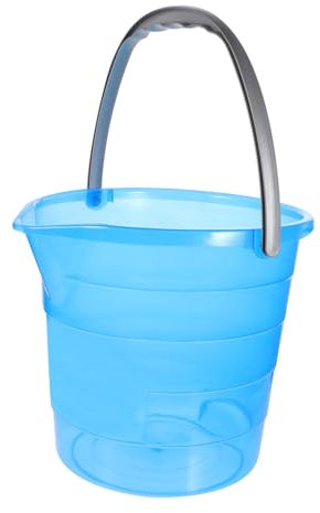 Cubo de Plástico con Asa Portátil 12l para Lavado Doméstico